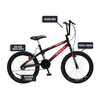 Bicicleta Colli Max Boy Cross Aro 20 Cor Preto Fosco D