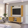 Conjunto Rack DJ Flat + Painel DJ Trend - Cedro/Bali