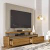 Estante Home Teather Madetec Apolo Para TV Até 75" - Fendi/Naturale