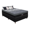 Cama Box Gazin Casal New York Hf Molejo  Molas Ensacadas Preto - Altura 0,65 Largura 1,38 Profundidade 1,88
