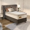 Cama Box Gazin Londres MolejoMolas Ensacadas solteiro  Bege -  0,71x1,88x0,88M