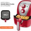 Fritadeira Elétrica Mondial Sem Óleo Air Fryer Family, 4L, 220V – Cor: Vermelha/Inox - AFN-40-RI