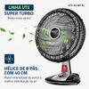 Ventilador Mondial, 40CM, Repelente Liquido, 220V/60Hz, Super Turbo Tech - VTX-40-8P