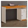 Mesa De Estudo Mavaular 1 Porta/1 Gaveta Sevilha 1200 - Branco Acetinado/Naturalle