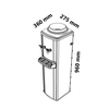 Bebedouro Coluna Libell Master, Inox, 220V