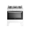 Fogão Atlas Milão Plus 5 Bocas Automático Mesa de Inox Bivolt - Branco