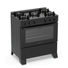 Fogão Atlas 5 Bocas Milão Fast Glass Preto