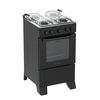 Fogão Atlas Milão Plus 4 Bocas Automático Mesa de Inox Bivolt - Preto