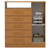 Comoda Acp Madri Plus 5 Gavetas E Sapateiro - Cinamomo