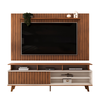 Conjunto Rack DJ Flow + Painel DJ Lume - Freijo/ Off-White