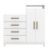 Comoda Demobile Aurea 2 Portas e 4 Gavetas - Branco 