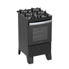 Fogão Atlas 4 Bocas Milão Fast Glass Preto