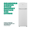 Geladeira/Refrigerador Consul 332L 2 Portas - CRD37MBBNA 220V - Branca  