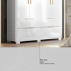 Guarda Roupa Demobile Domo Casal 4 portas e 4 gavetas - BRANCO