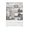 Guarda Roupa Demobile Domo Casal 4 portas e 4 gavetas - BRANCO
