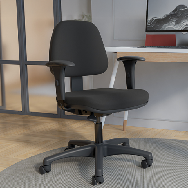 Cadeira Plus Onix Black | Flexform