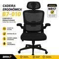 Cadeira De Escritório Com Apoio De Lombar 3D Brin7 B7-010-PT