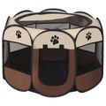 Cercado Dobrável Tamanho G Para Cães Gatos Portátil Arejado - Marron