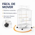 Viveiro Grande Para Aves Calopsita  Ring Neck Luxo Branco  
