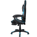 Cadeira Gamer Brin7 Couro Sintético Preto Azul