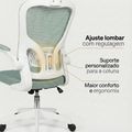 Cadeira De Escritório Brin7 B7 001 Ergonômica Azul Mesh