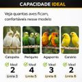 Viveiro Grande Para Aves Calopsita  Ring Neck Luxo Branco  