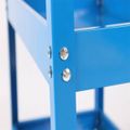 Carrinho De Ferramentas CR-150 Azul 150kg 4 Rodas 3 Bandejas Amplas Organização Prática