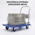 Carrinho De Carga Transporte Aba Dobrável Capacidade 300kg
