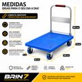 Carrinho Transporte Carga Com Rodas Resistente Suporta 400kg