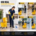 Carrinho Balde Espremedor Profissional 20l Com Rodas 360°