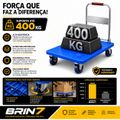 Carrinho Transporte Carga Com Rodas Resistente Suporta 400kg