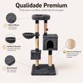 Arranhador Gatos Multinível Casinha Rede Sisal Premium 