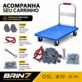 Carrinho Transporte Carga Com Rodas Resistente Suporta 400kg