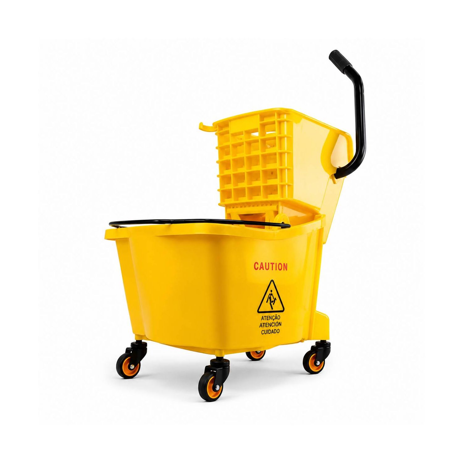 Carrinho Balde Espremedor Profissional 20l Com Rodas 360°