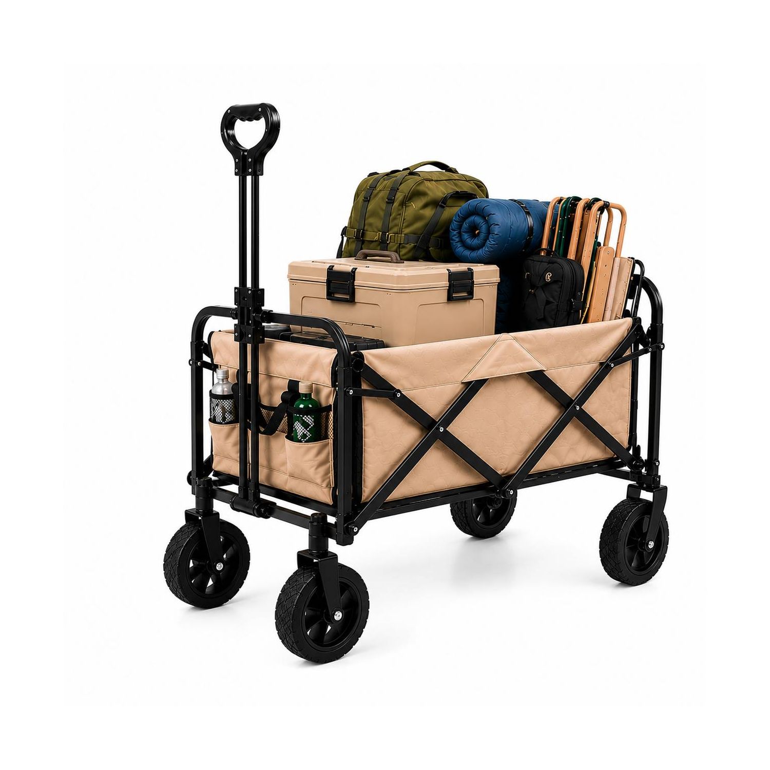 Carrinho Camping Suporta  100kg  Brin7 Modelo Grande