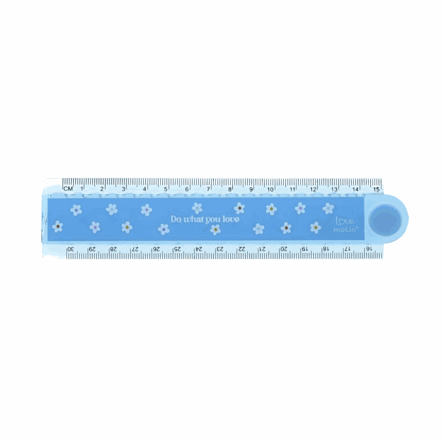 Régua Dobrável Daisy 30cm Azul- Molim | fradelli.app.betalabs.net/