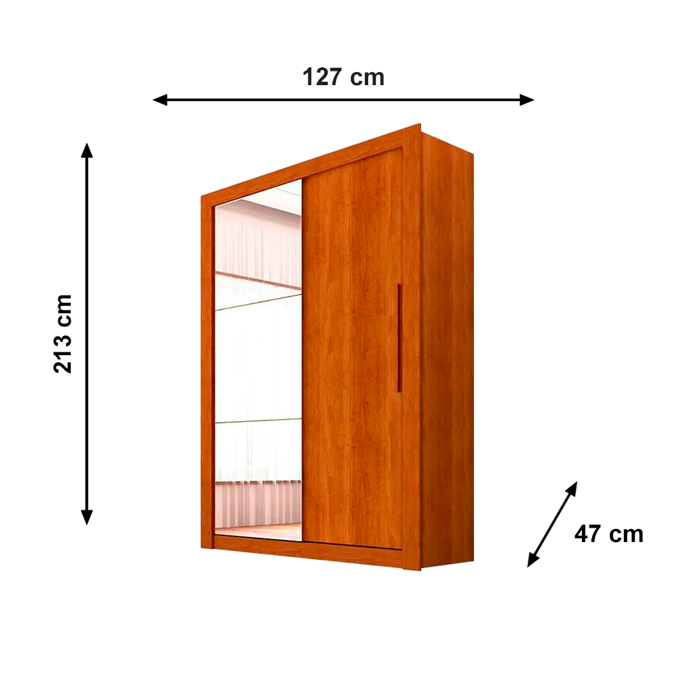 Roupeiro 2P Panama C/6 Pés C/Esp Cinamomo Salleto 