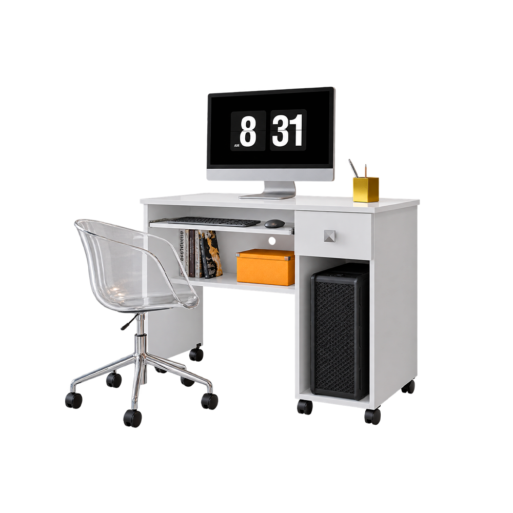 Mesa Computador Vicenza Branco Lukaliam