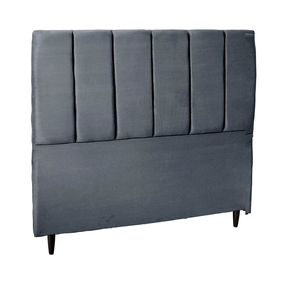 Cabeceira Rubi Queen SL Cinza Mega Estofados