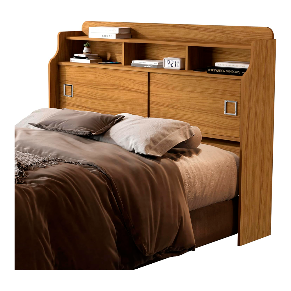 Cabeceira Box Jessica Freijo/Grafite Cambel Vj Moveis