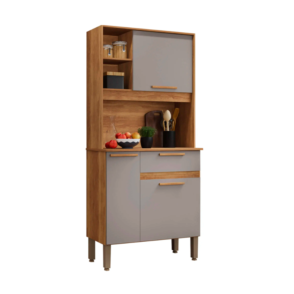 Armário De Cozinha Lia Cinamomo/Off Salleto