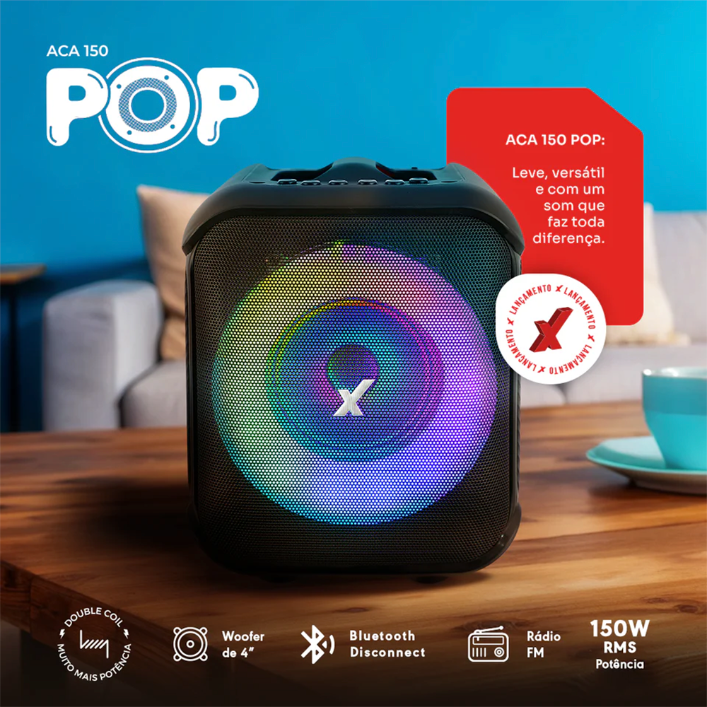Caixa Amplificada Aca 150 Pop AMVOX