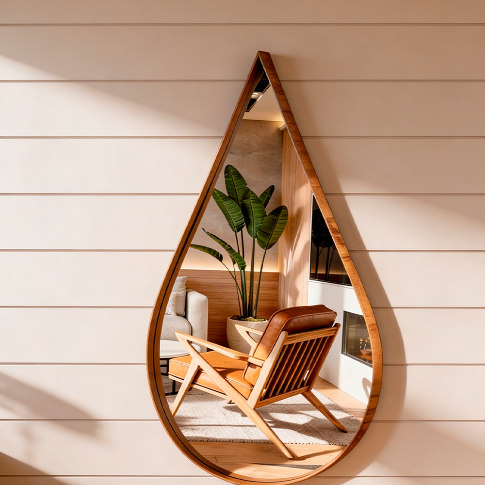 Espelho Gota G 80cm Fino Tok