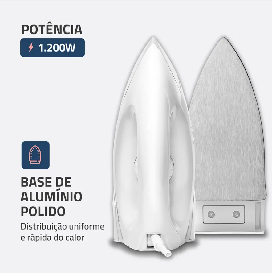 Ferro À Seco FSN-55 Branco Mondial