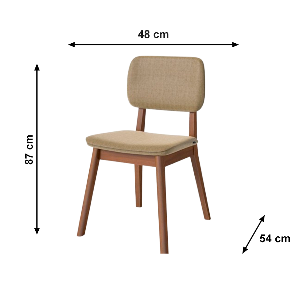 Cadeira Classic Linho Ouro/Nature Imcal