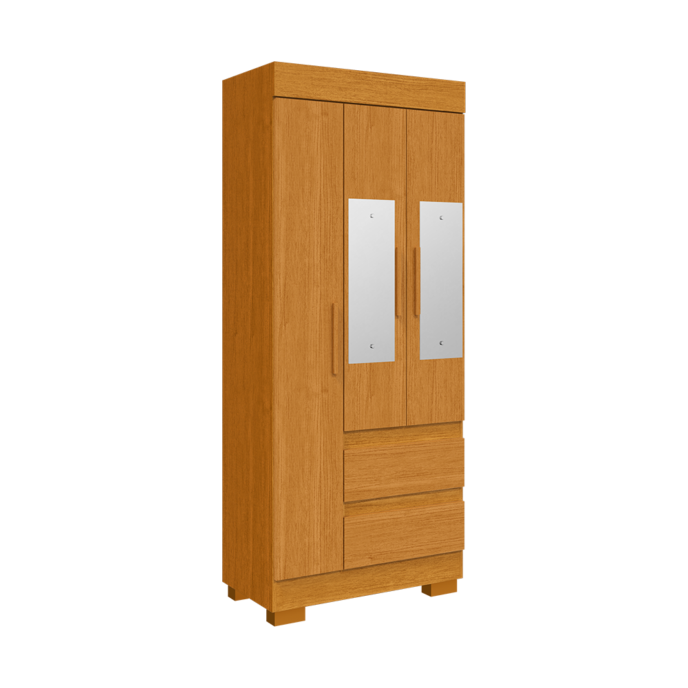 Roupeiro Maya 3P MDP Cinamomo ACP MOVEIS