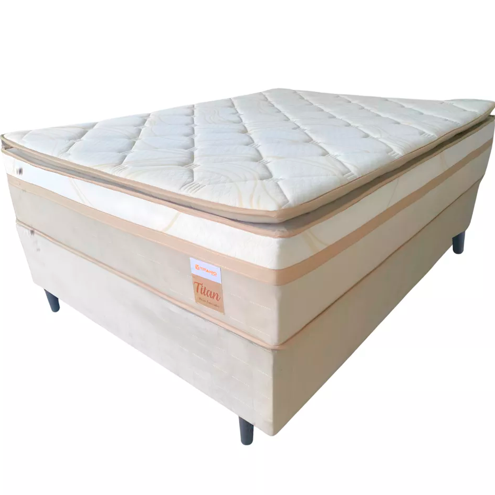 Conjunto Box Titan C/PILOW Molas Ensacadas Titano