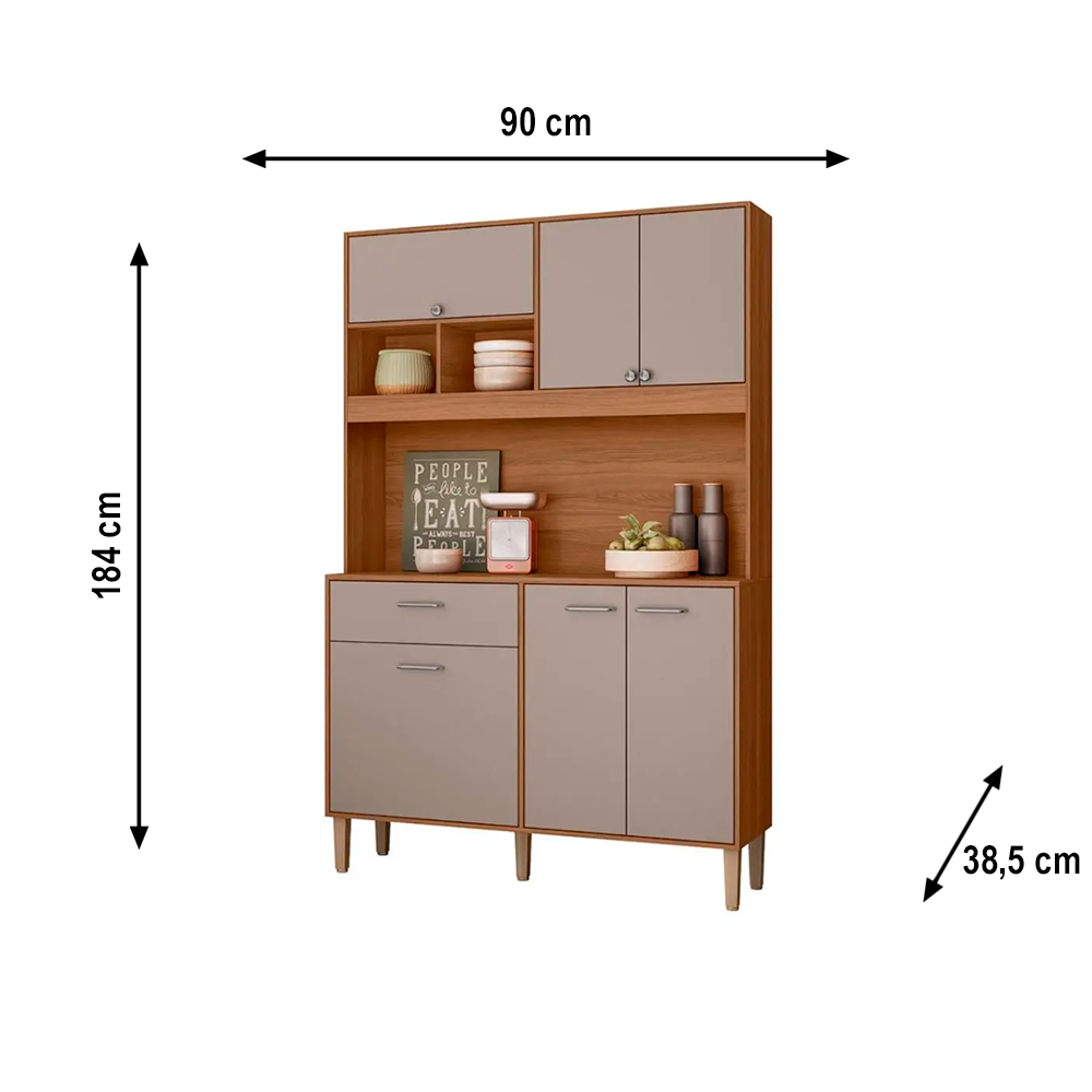 Kit Cozinha Erva Doce 120 IPE/FENDY PTA FECHADA Nicioli