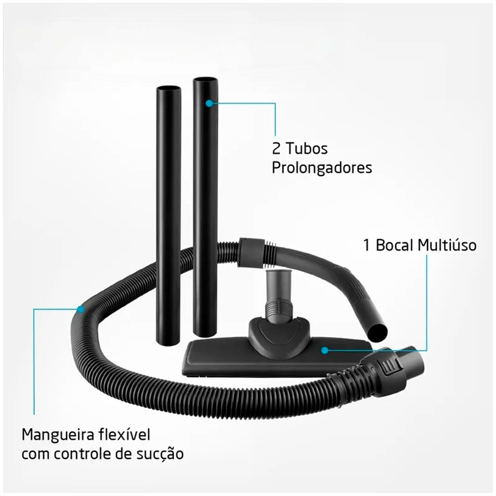 Aspirador de Pó AP-12 1200W Vermelho/Prata Mondial