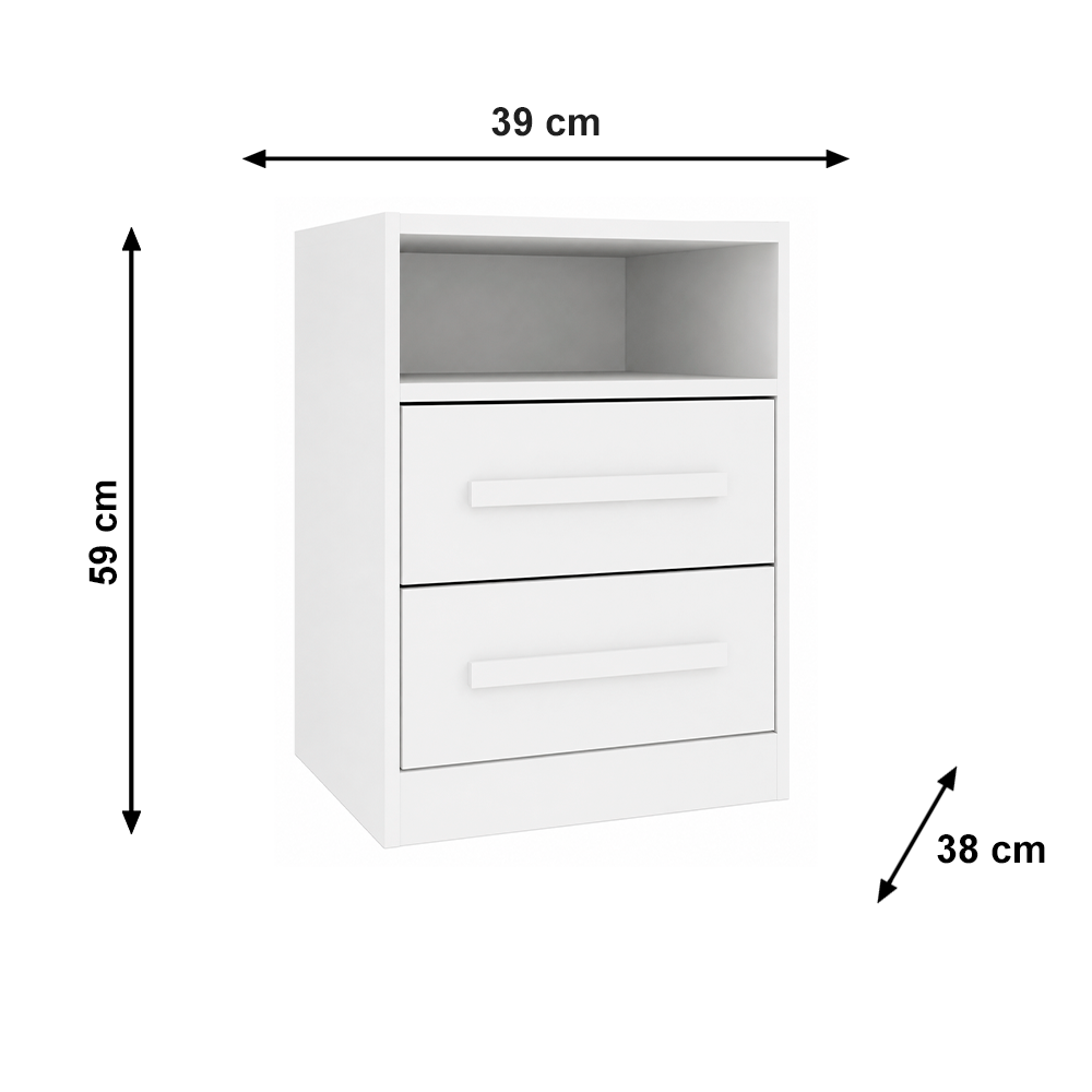 Mesa De Cabeceira 2G Barcelona C/4 PES Neve Tcil